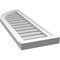 Ekena Millwork Quarter Round Top Left Surface Mount PVC Gable Vent w/ 2"W x 2"P Brickmould Sill Frame, 12"W x 36"H GVPQL12X3603SN - alternate 3